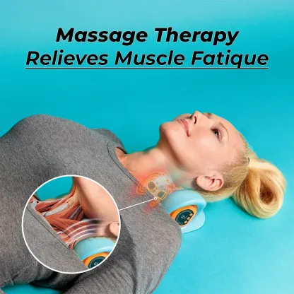Electric Muscle Stimulation Neck Massager CordlessKneading for Pain Relief Deep Tissue 6 Adjustable MassageStrength