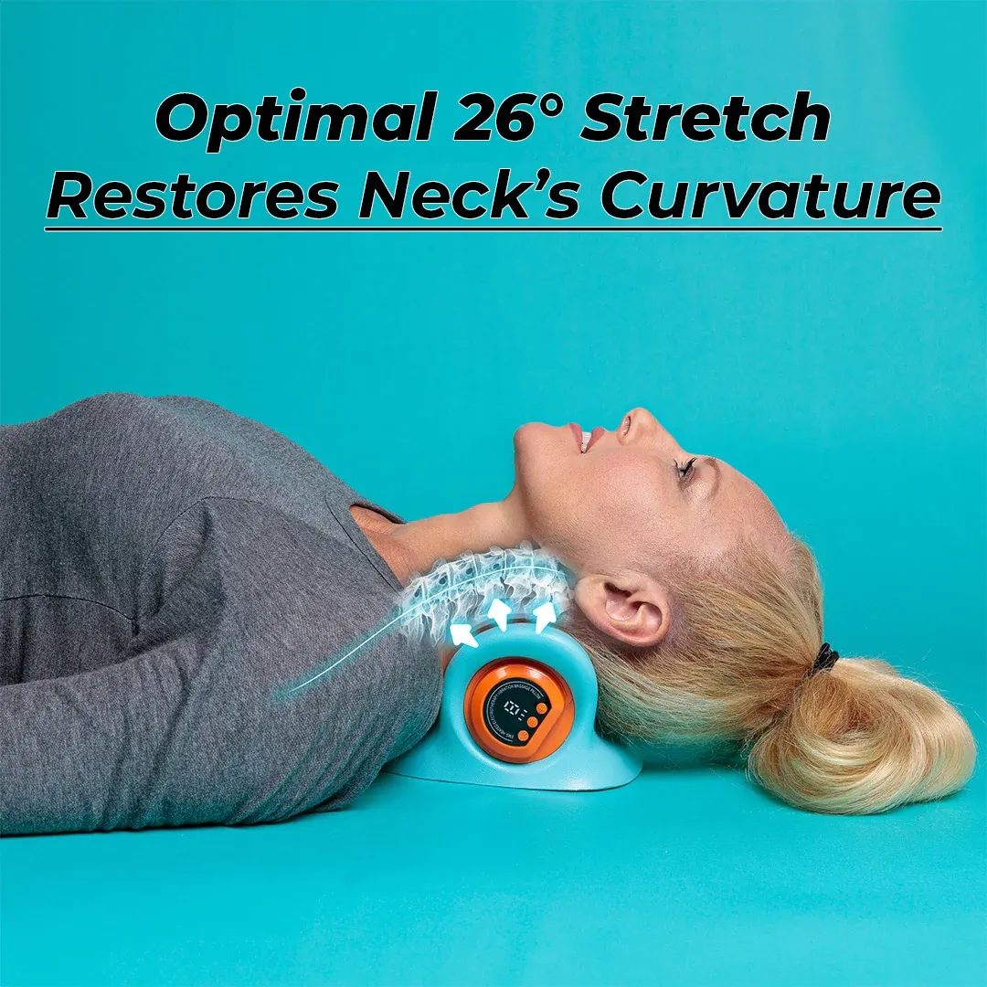 Electric Muscle Stimulation Neck Massager CordlessKneading for Pain Relief Deep Tissue 6 Adjustable MassageStrength