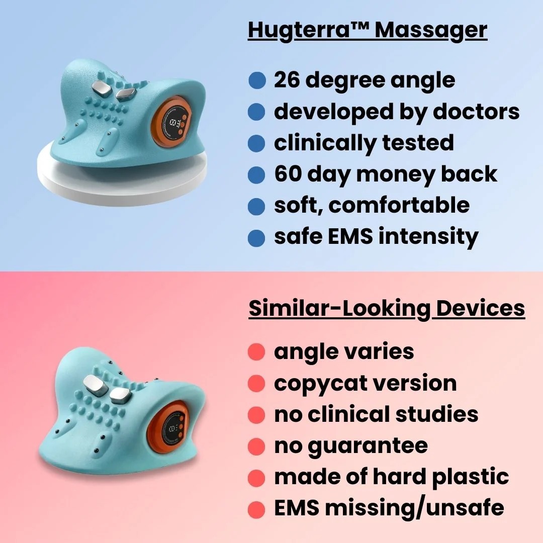 Electric Muscle Stimulation Neck Massager CordlessKneading for Pain Relief Deep Tissue 6 Adjustable MassageStrength