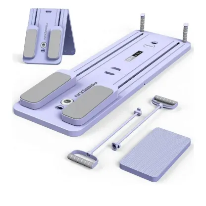  Foldable Pilates Reformer, Portable Pilates Board for Full Body Workout
