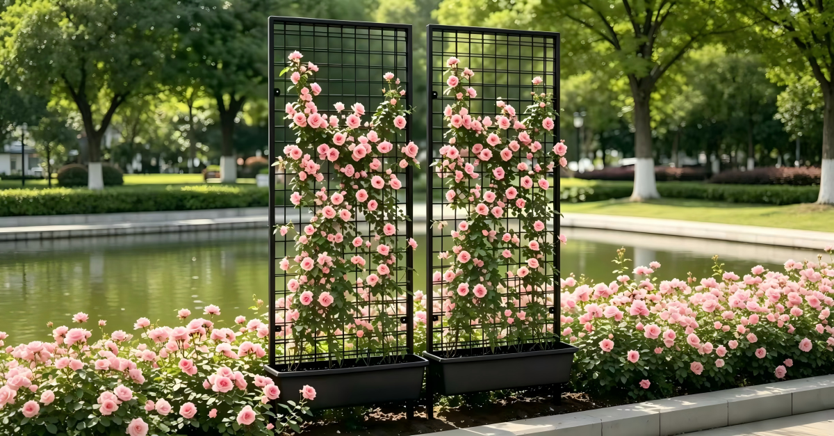 3D Wall Mount Flower Stand & 3D Wire Trellis