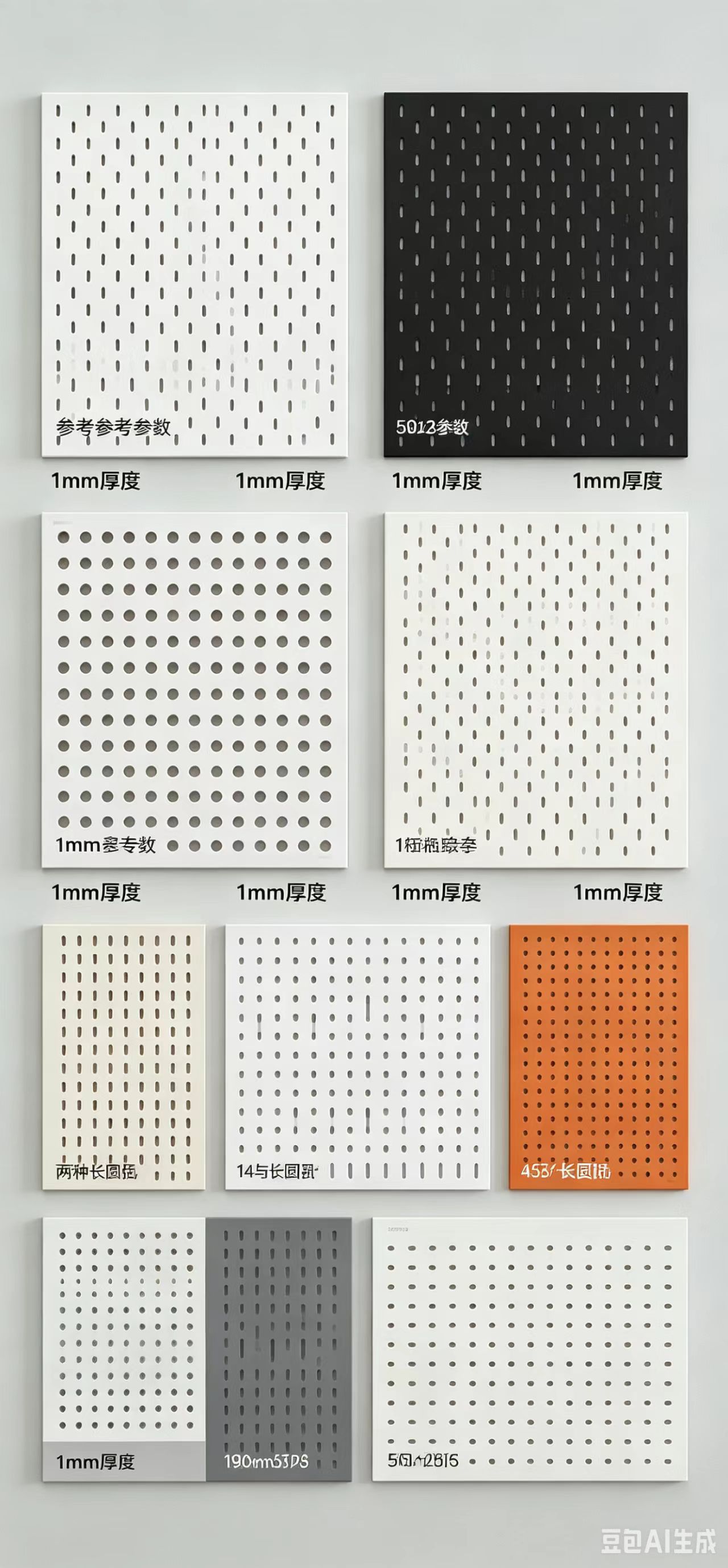 Custom Metal Perforated Pegboard Display Boar