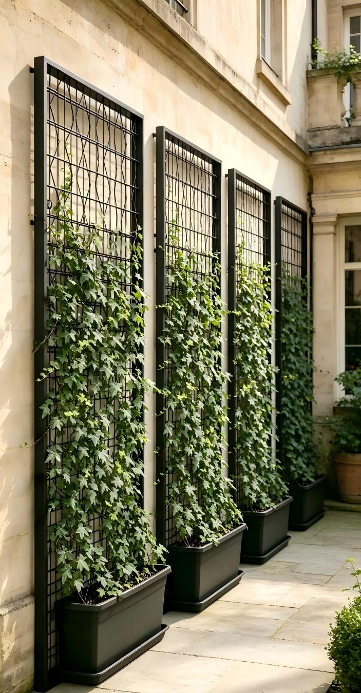 Garden Trellis, Wire Mesh Trellis, Plant Climbing Support, Wall Mount Trellis, 3D Mesh Panel, Rose Vine Trellis, Green Wall Panel, Outdoor Garden Decoration
