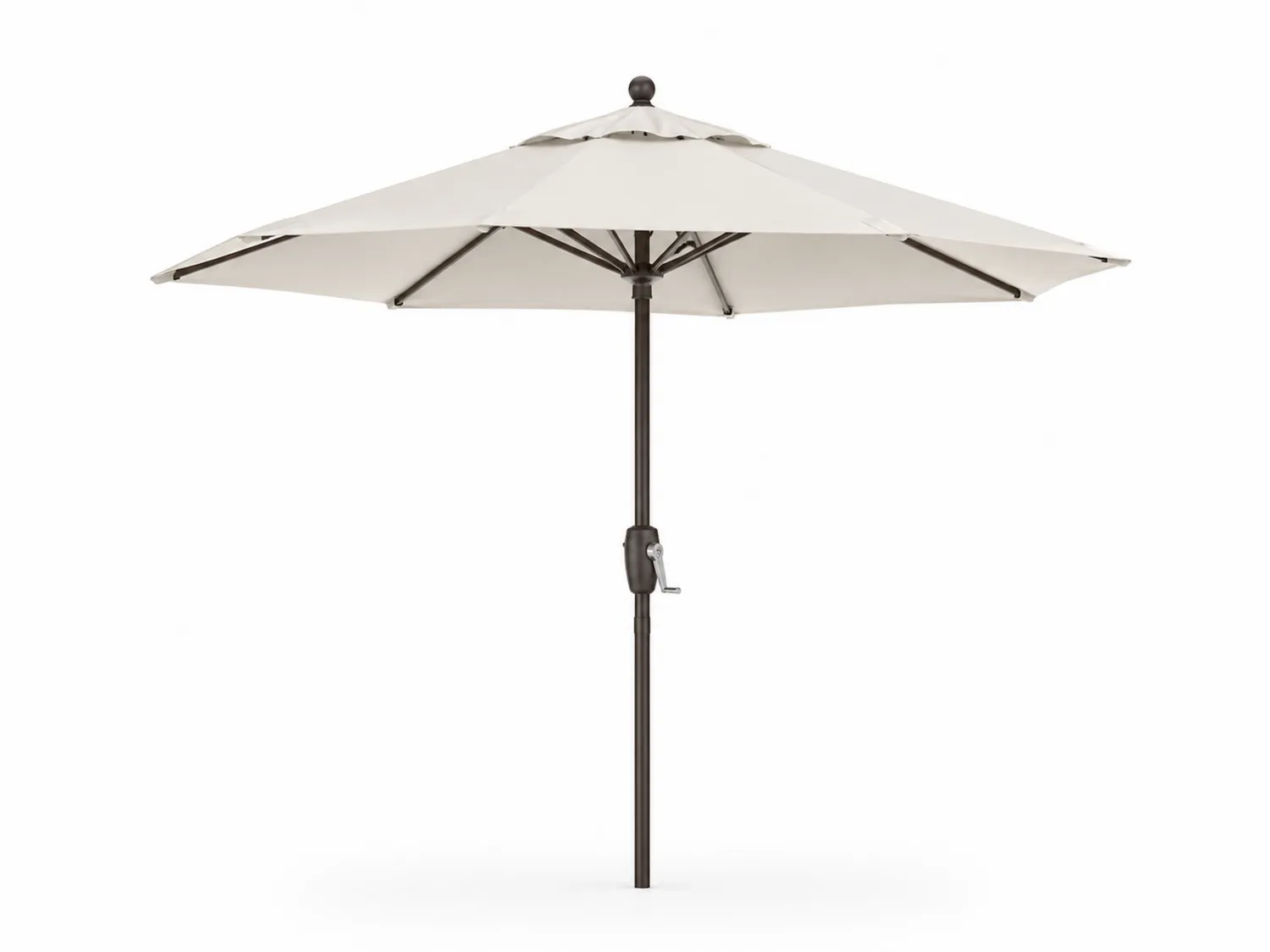 Parasol ogrodowy aluminiowy z poliestrową tkaniną 250cm Kremowy