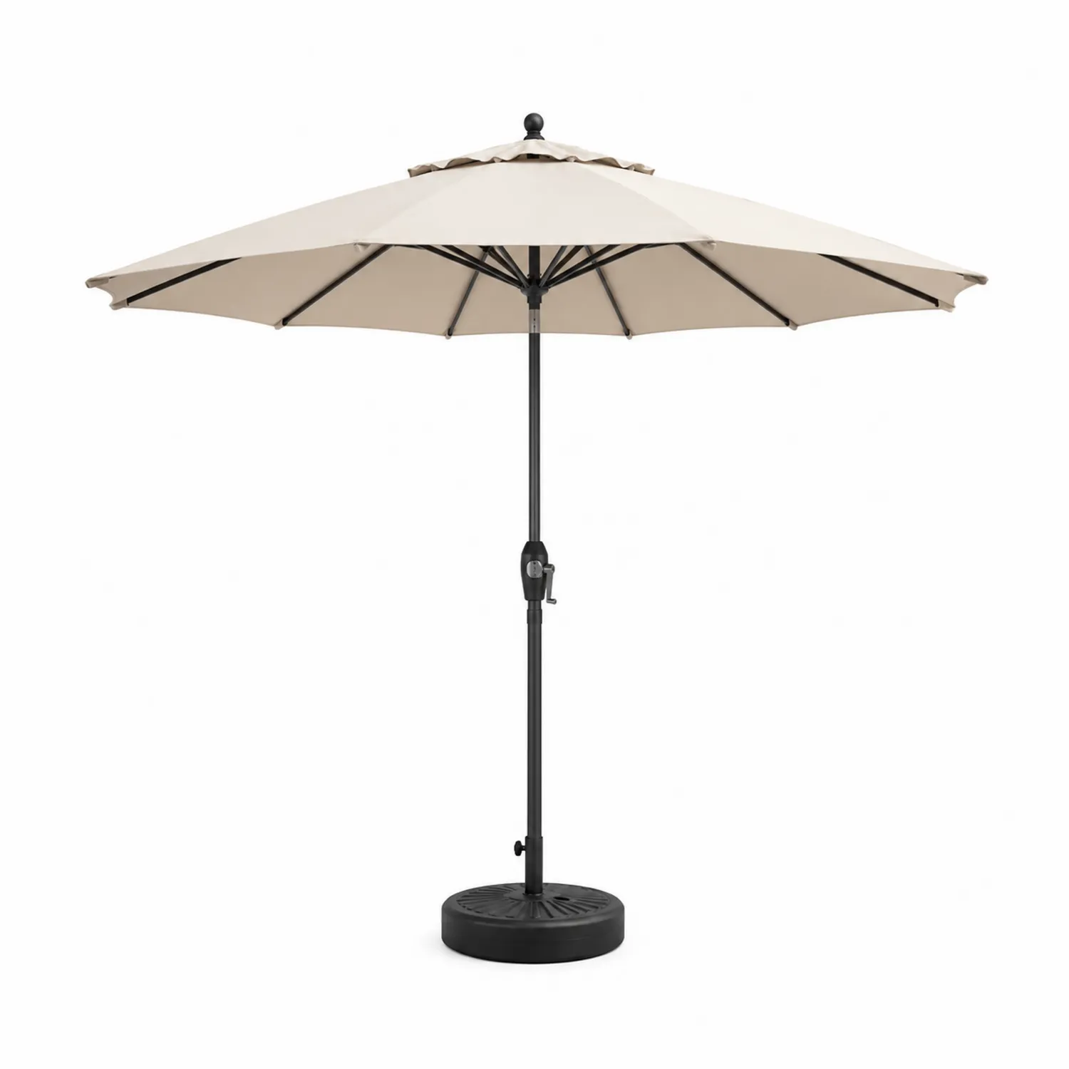 Parasol ogrodowy stalowy beżowy 300 cm-calmhomea