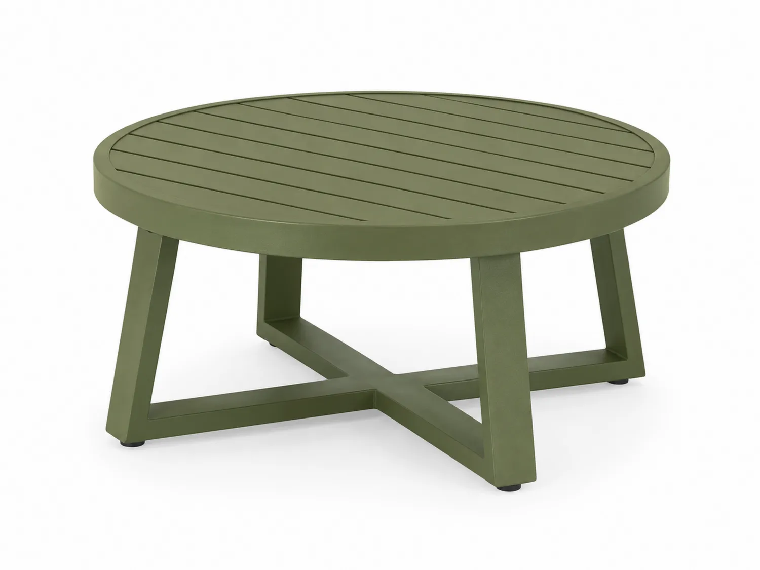 Okrągły stół aluminiowy 90 cm Zielony-calmhomea