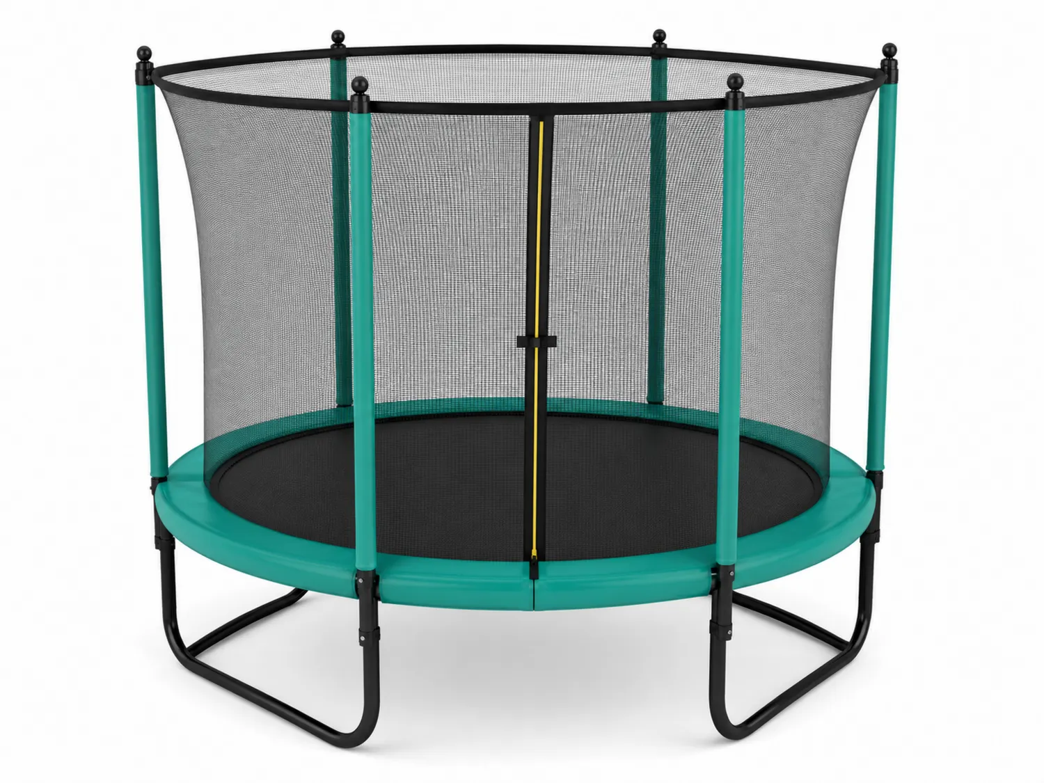 Okrągła trampolina ogrodowa 244 cm z siatką z polipropylenu