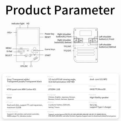 Anbernic RG35XX Handheld Game Console - Ships within 24 hours