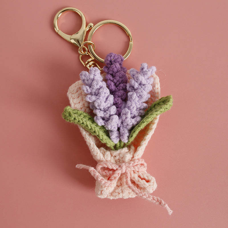 Handmade Crochet Bouquet Keychain