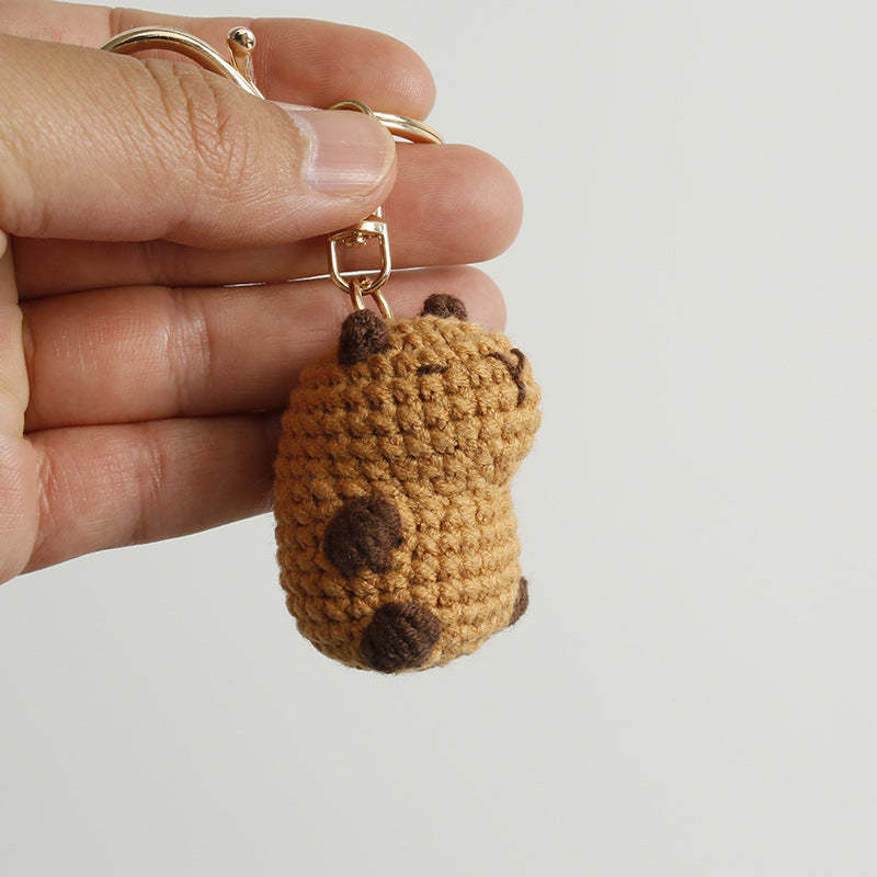 Handmade Crochet Capybara Keychain
