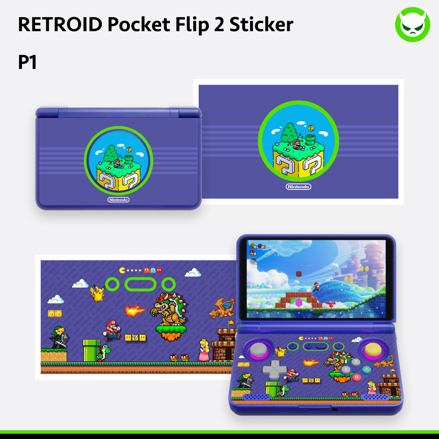 Retroid Pocket Flip 2 Customized Skin - Ships within 24 hours