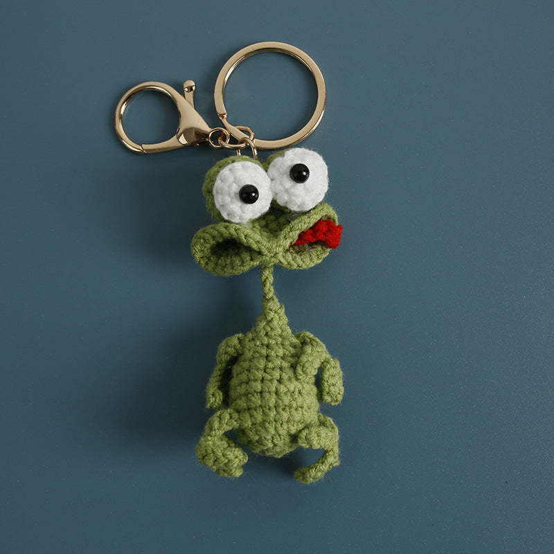 Handmade Crochet Cute Duck & Frog Keychain