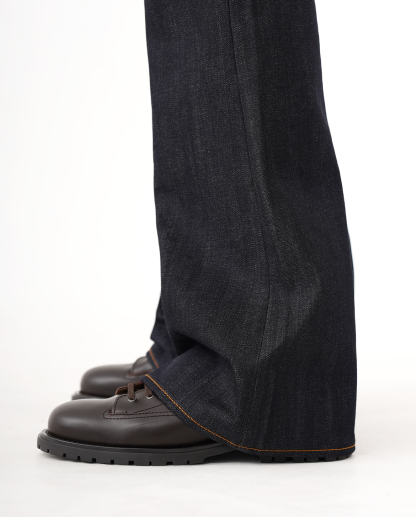 MENES Okayama Raw Selvedge Slim Bootcut Jeans - Indigo