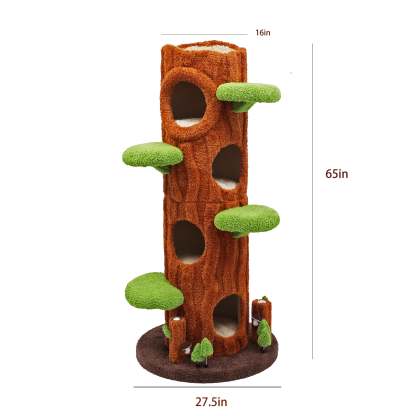 Xiamiao Magic Forest Cat Tree Tower, 65 Inches Tall