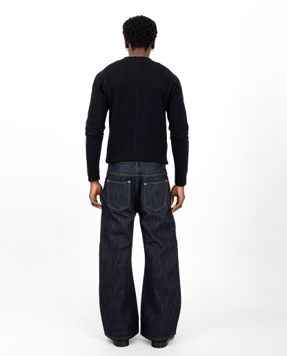MENES Raw Selvedge Bootcut Jeans - Indigo