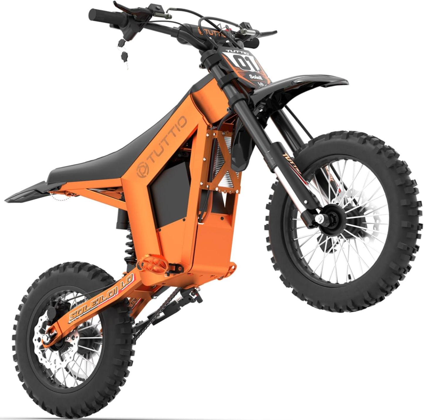 Tuttio Electric Dirt Bike Adults 2000W/3000W 220NM Electric Bike 48V 21AH Removable Battery with Hydraulic Brakes (21AH Dirt Bike)