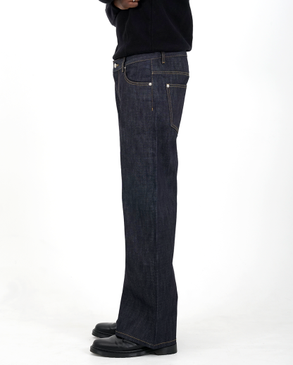 MENES Raw Selvedge Bootcut Jeans - Indigo