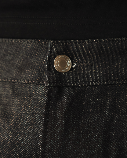 MENES Janome Raw Baggy Jeans - Black