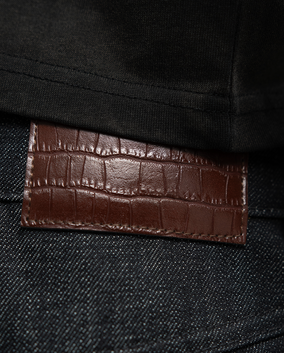 MENES Janome Raw Baggy Jeans - Black