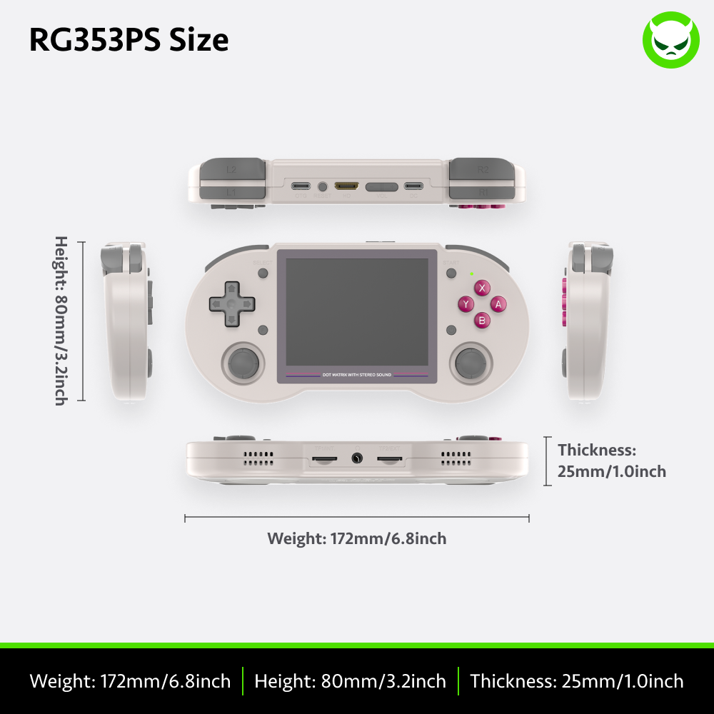 Anbernic RG353PS Handheld Game Console - Ships within 24 hours