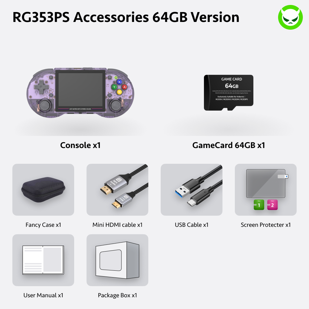 Anbernic RG353PS Handheld Game Console - Ships within 24 hours