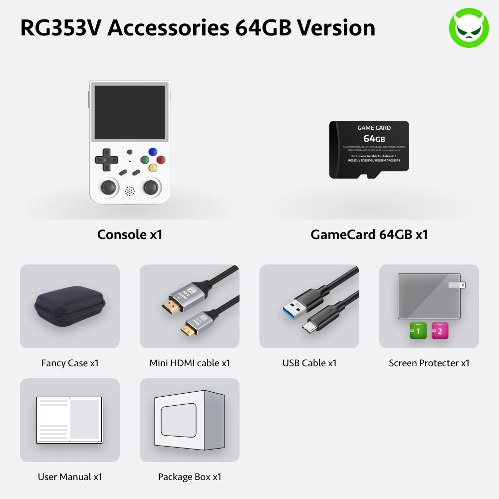 Anbernic RG353V Handheld Game Console - Ships within 24 hours