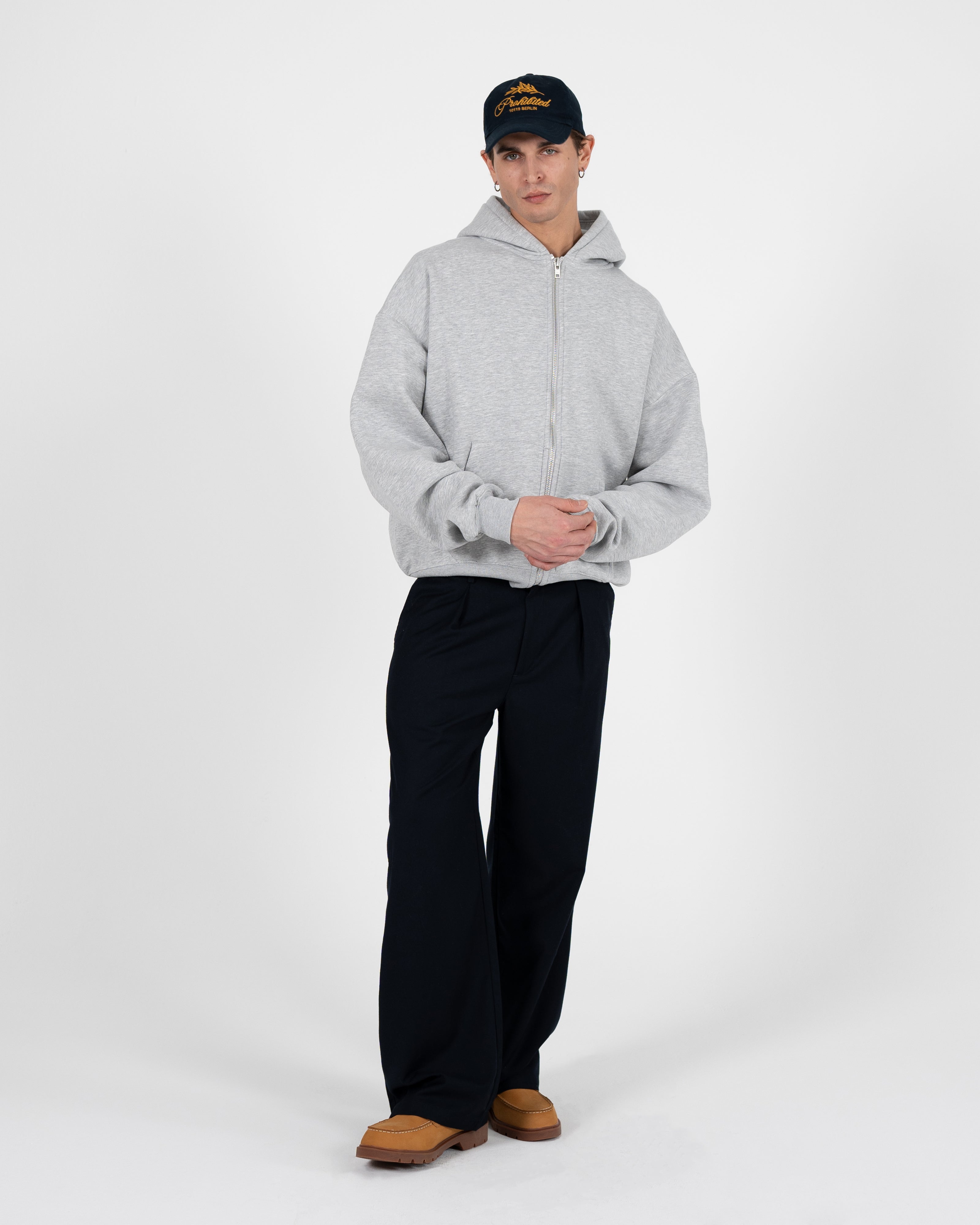 SoHo Pleated Pants Vintage Navy