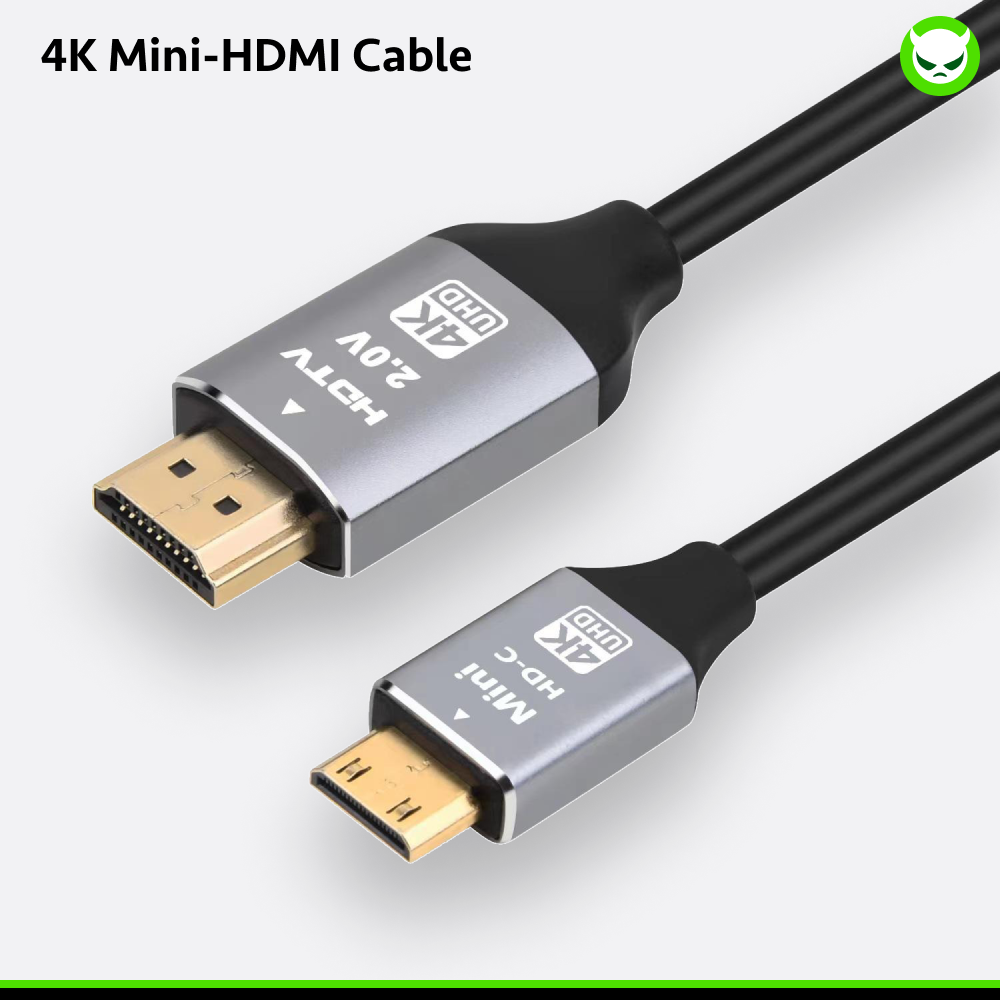【4K UHD】Mini HDMI to HDMI Cable 6FT - Ships within 24 hours