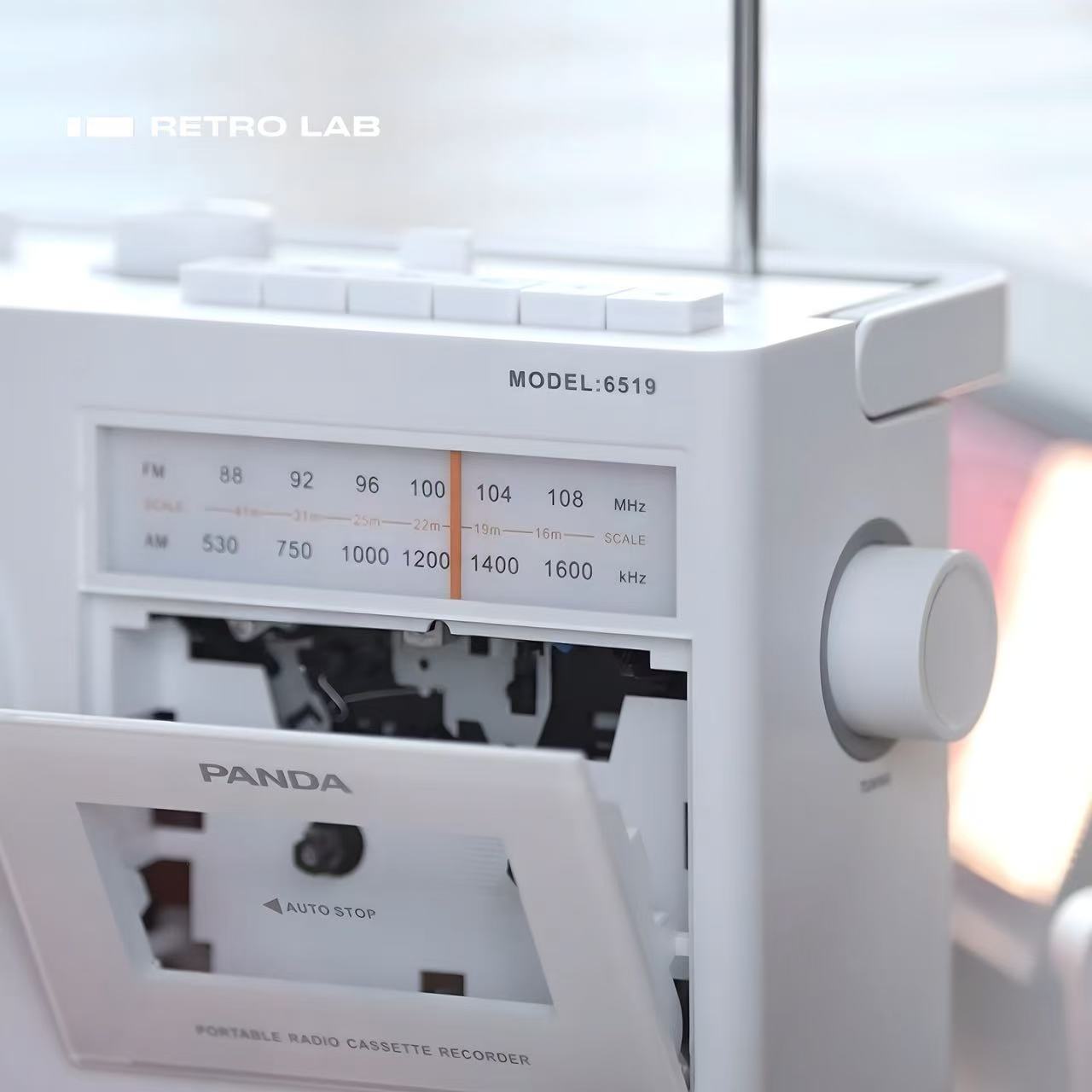 iretrolab Retro Bluetooth Cassette Player with AM/FM Radio - Ships within 24 hours