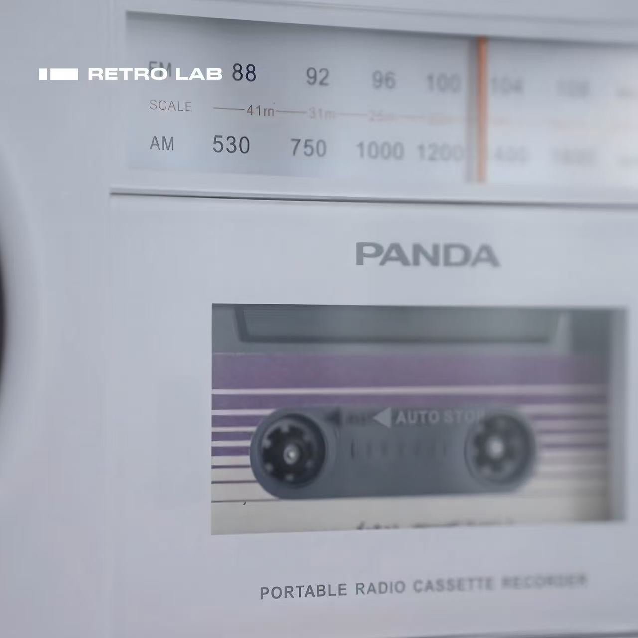 iretrolab Retro Bluetooth Cassette Player with AM/FM Radio - Ships within 24 hours
