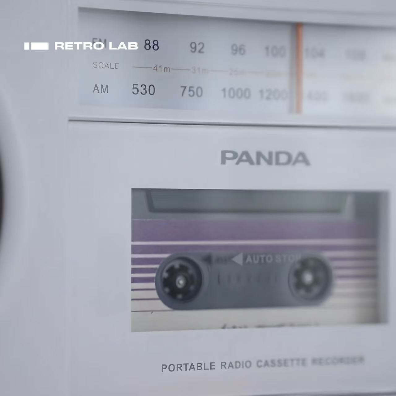 iretrolab Retro Bluetooth Cassette Player with AM/FM Radio - Ships within 24 hours