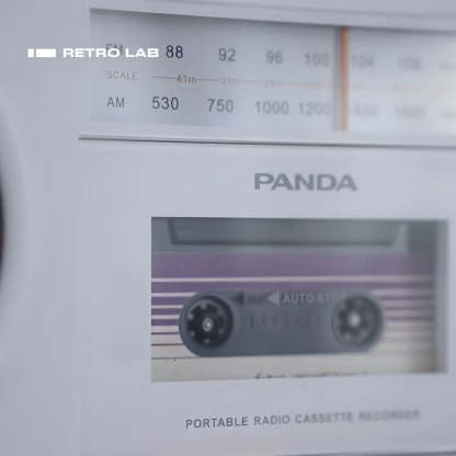 iretrolab Retro Bluetooth Cassette Player with AM/FM Radio - Ships within 24 hours
