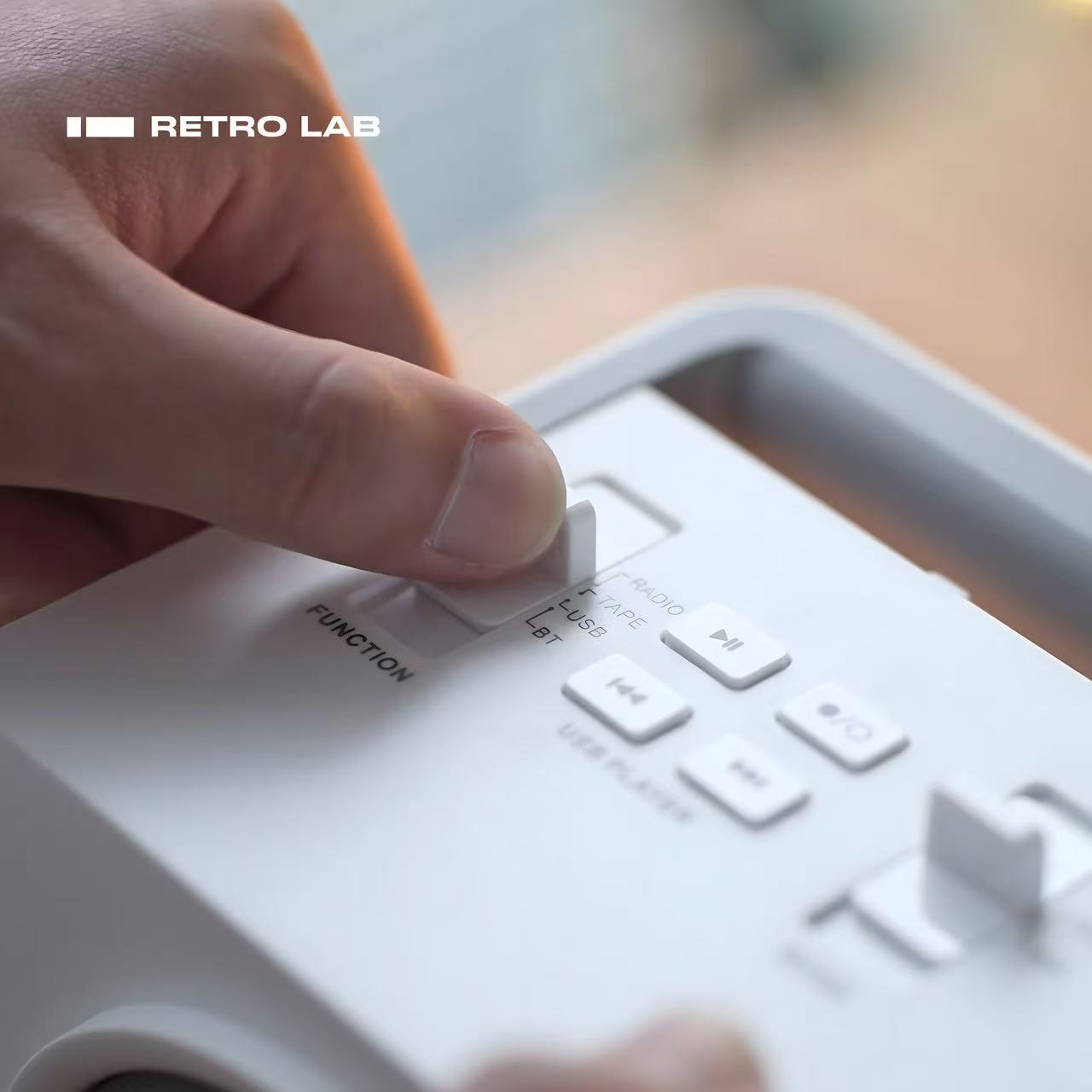 iretrolab Retro Bluetooth Cassette Player with AM/FM Radio - Ships within 24 hours