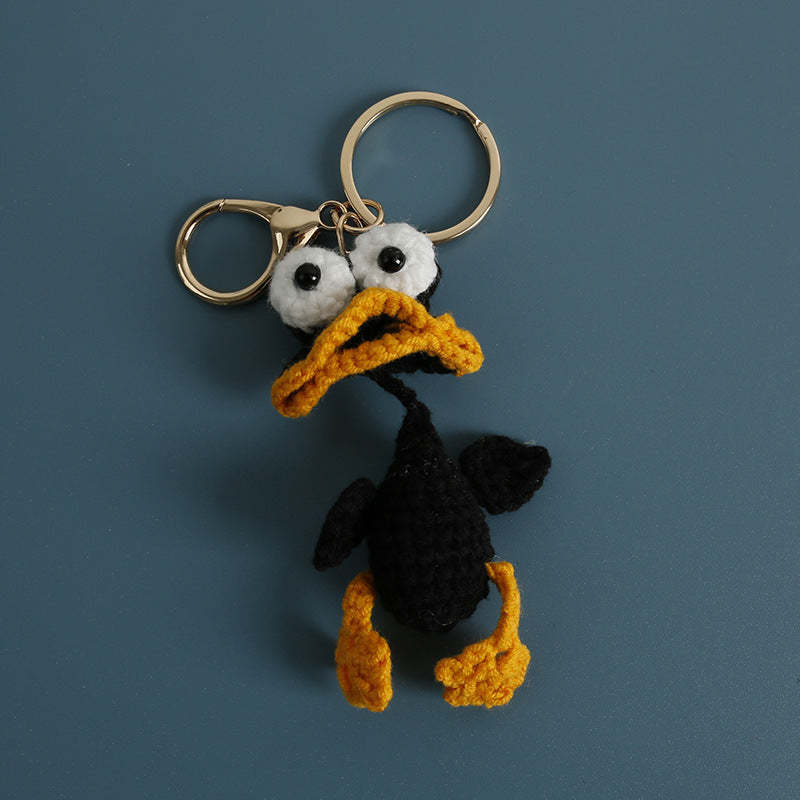 Handmade Crochet Cute Duck & Frog Keychain