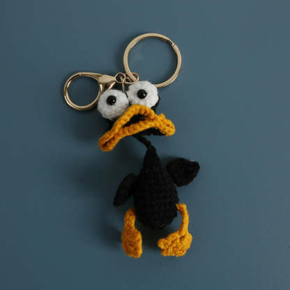 Handmade Crochet Cute Duck & Frog Keychain
