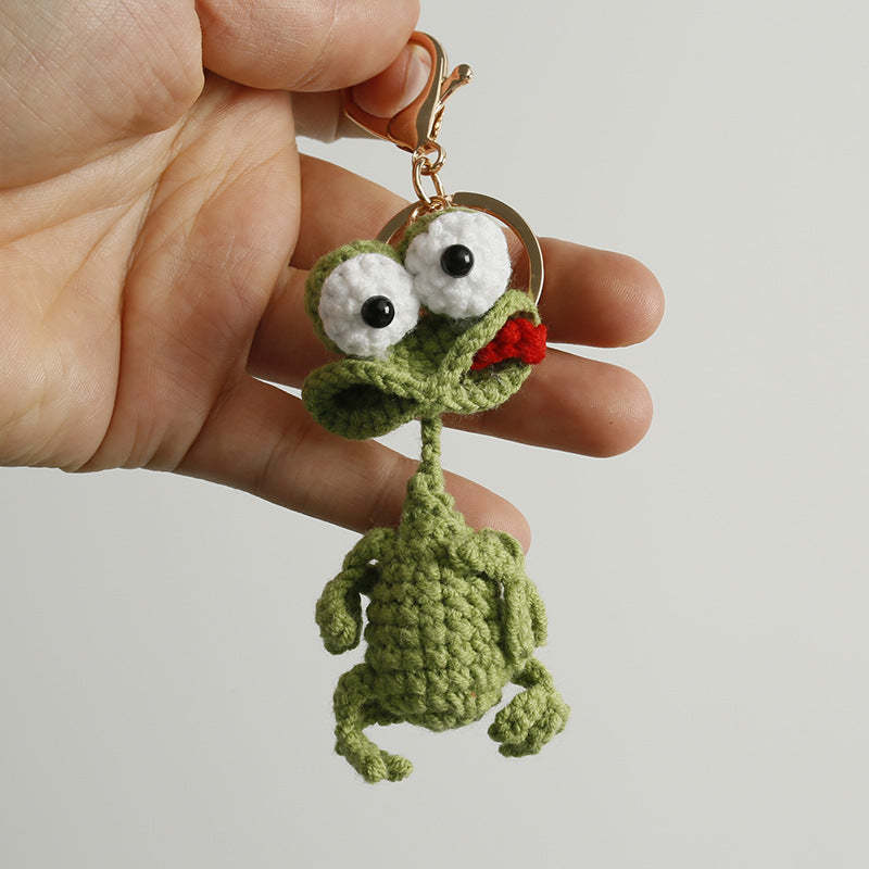 Handmade Crochet Cute Duck & Frog Keychain