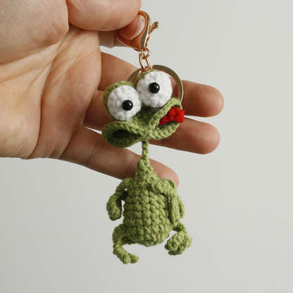 Handmade Crochet Cute Duck & Frog Keychain