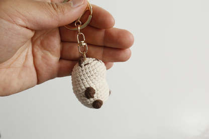 Handmade Crochet Capybara Keychain