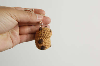 Handmade Crochet Capybara Keychain