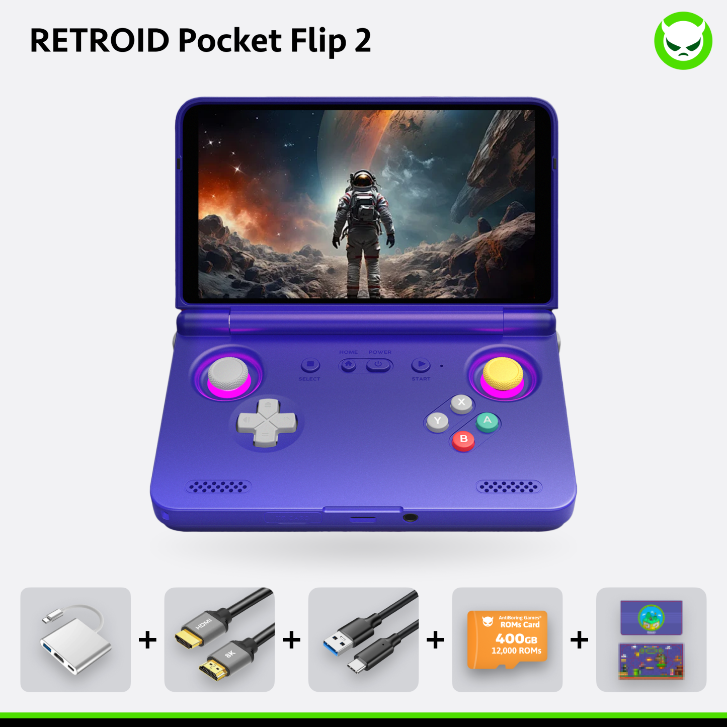 Retroid Pocket Flip 2 | Full Pre-configured🚩Pre-order🚩(Pre-order shipping starts in 13th, June)🚩