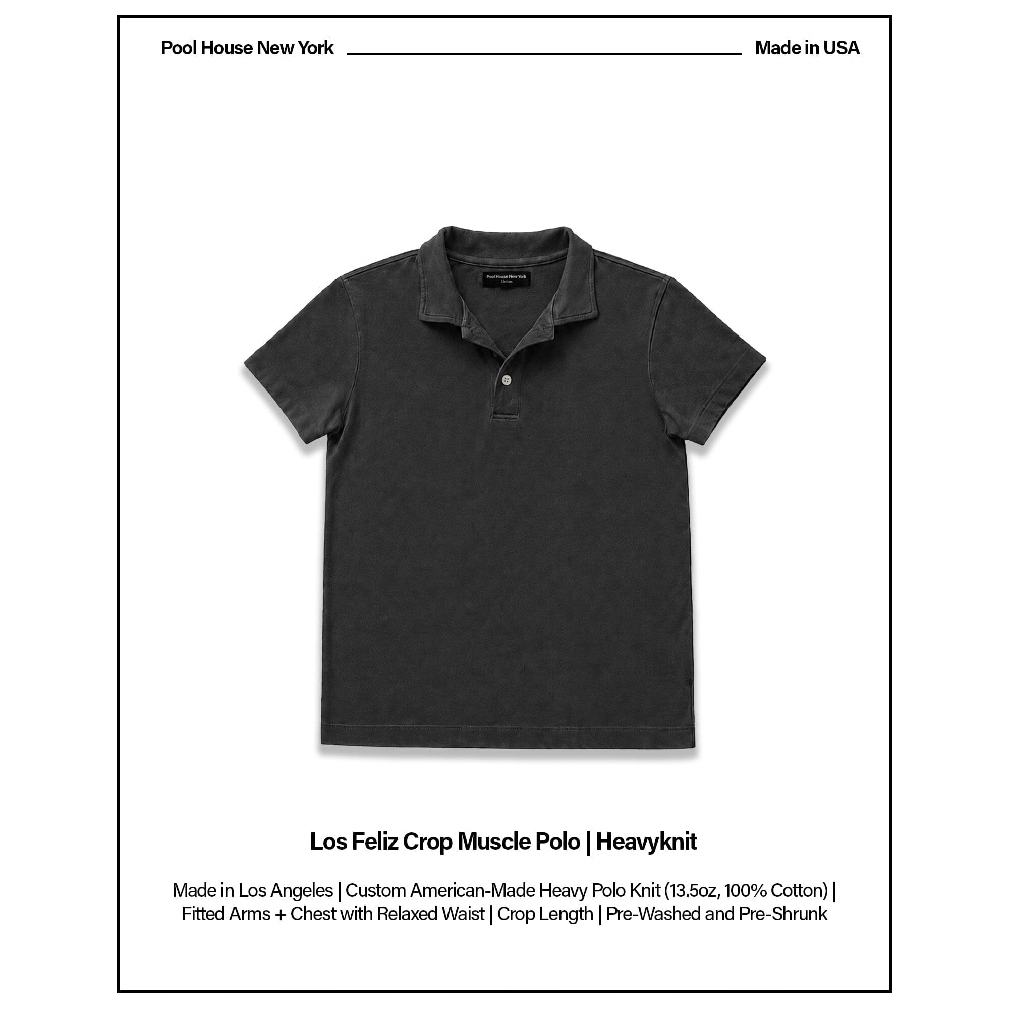 Los Feliz Crop Muscle Polo | Heavyknit