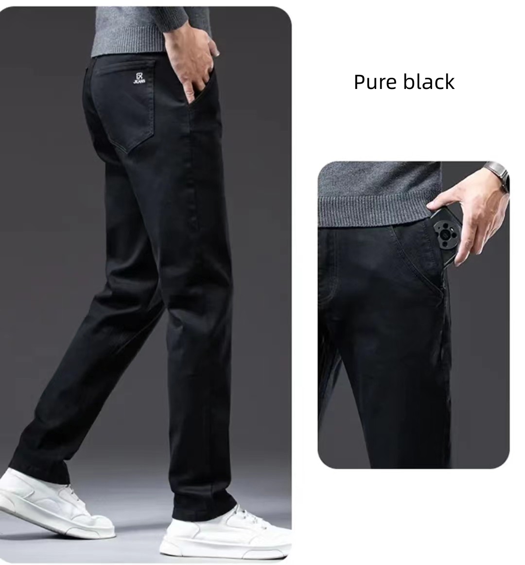 New Men's  Straight Loose Jeans