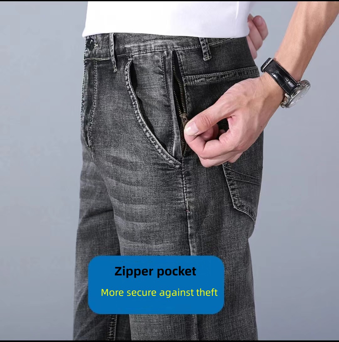 New Men's  Straight Loose Jeans