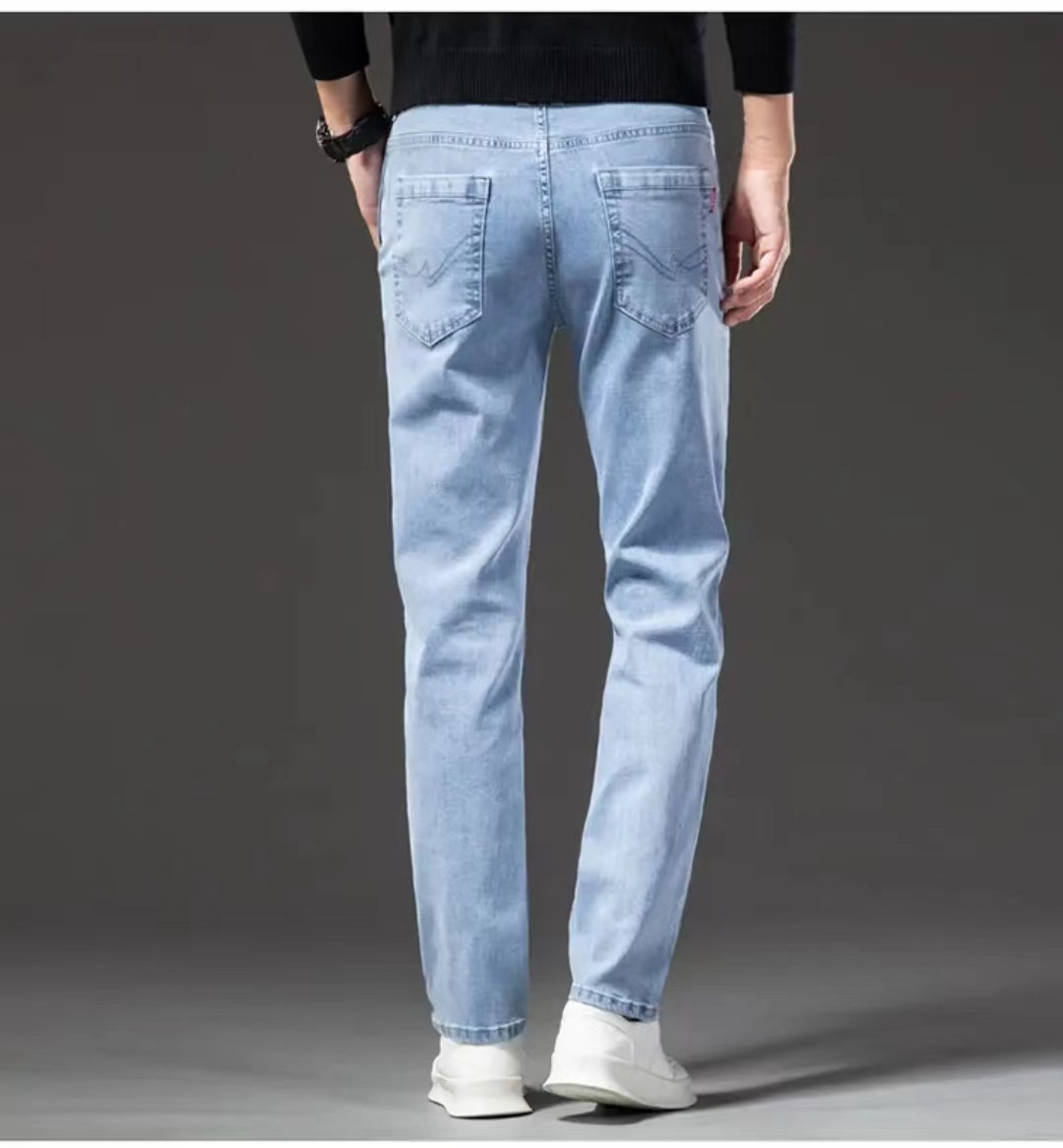 New Men's  Straight Loose Jeans