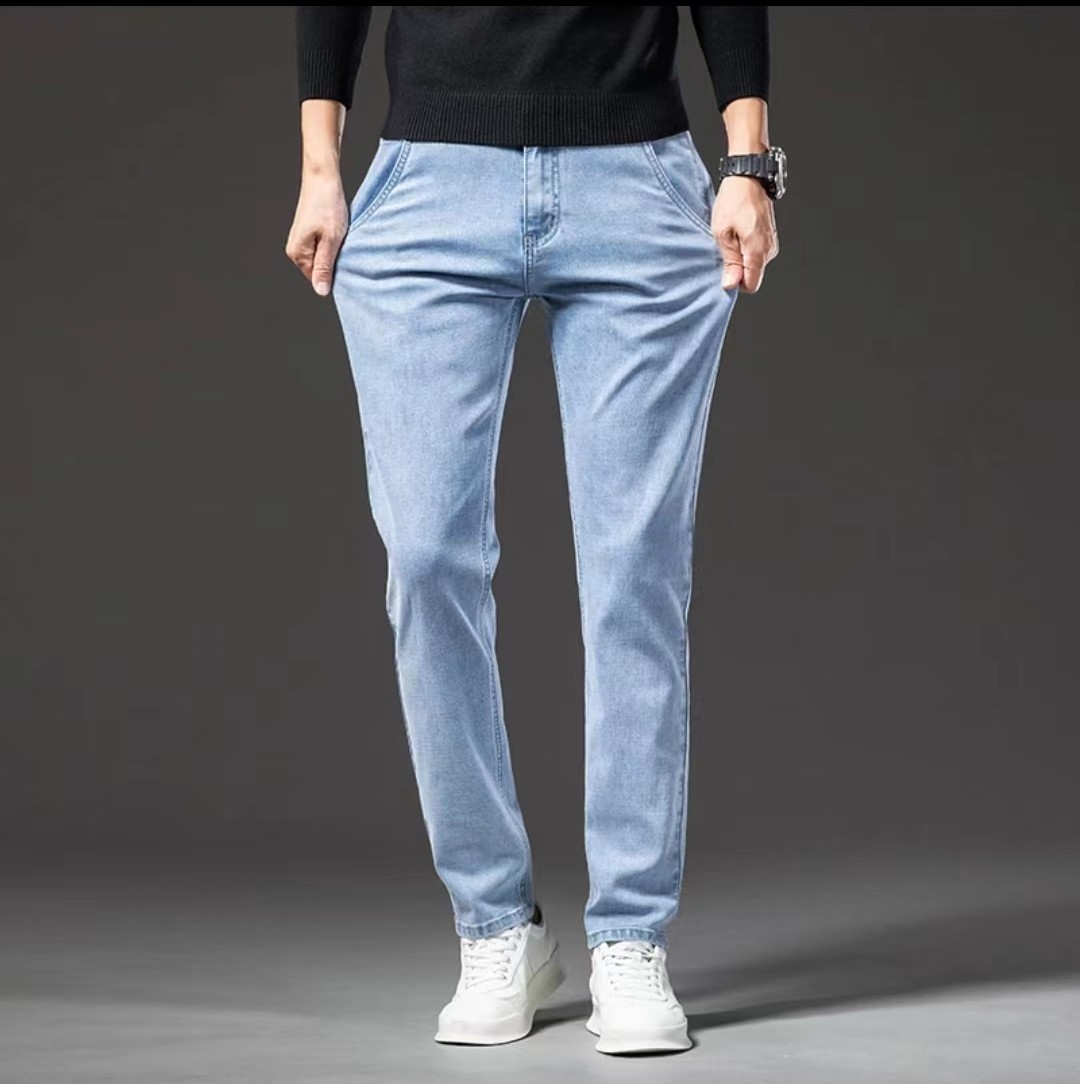 New Men's  Straight Loose Jeans
