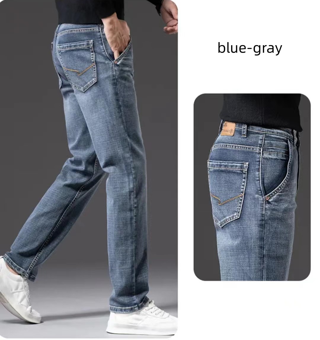 New Men's  Straight Loose Jeans