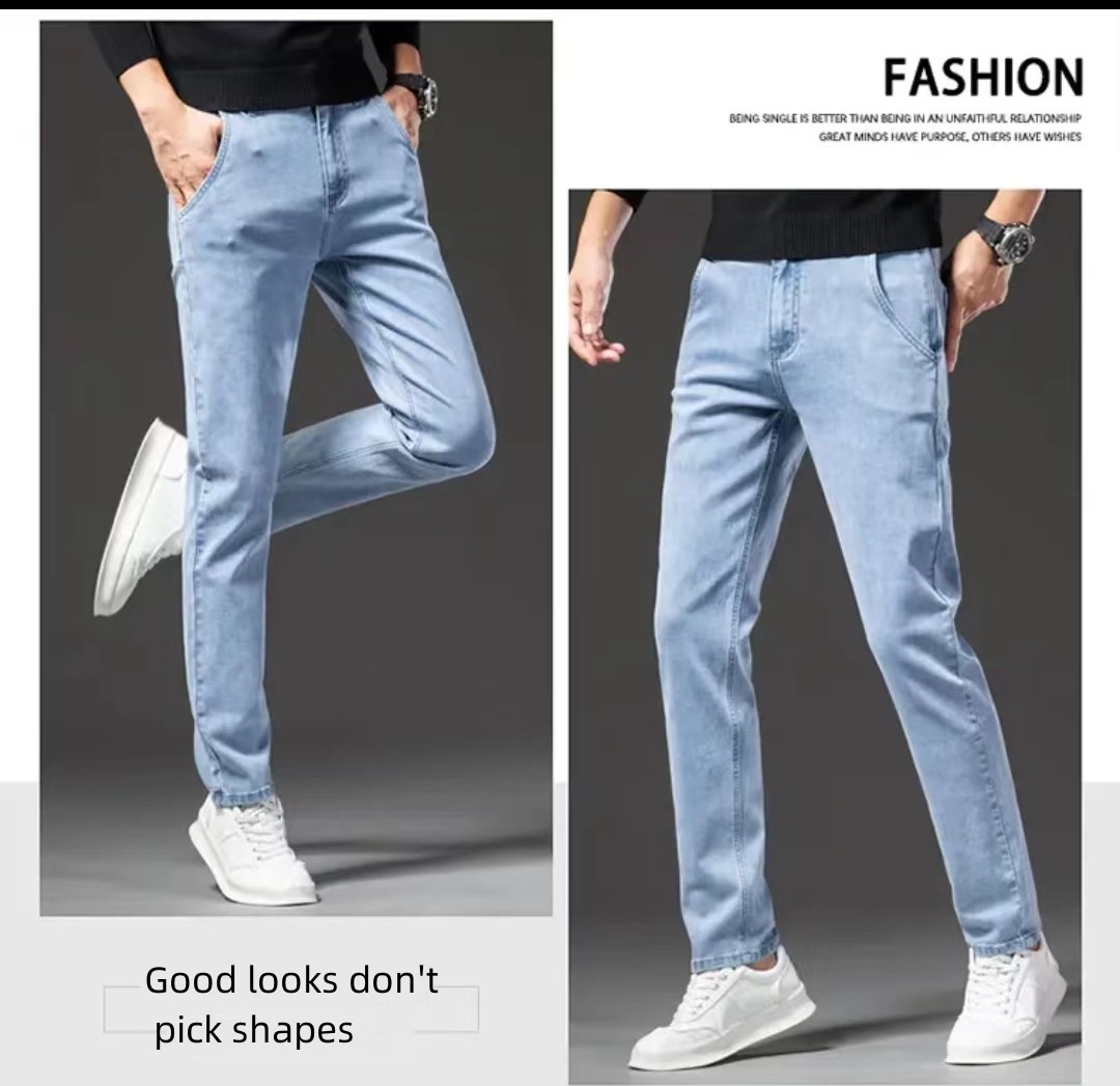 New Men's  Straight Loose Jeans