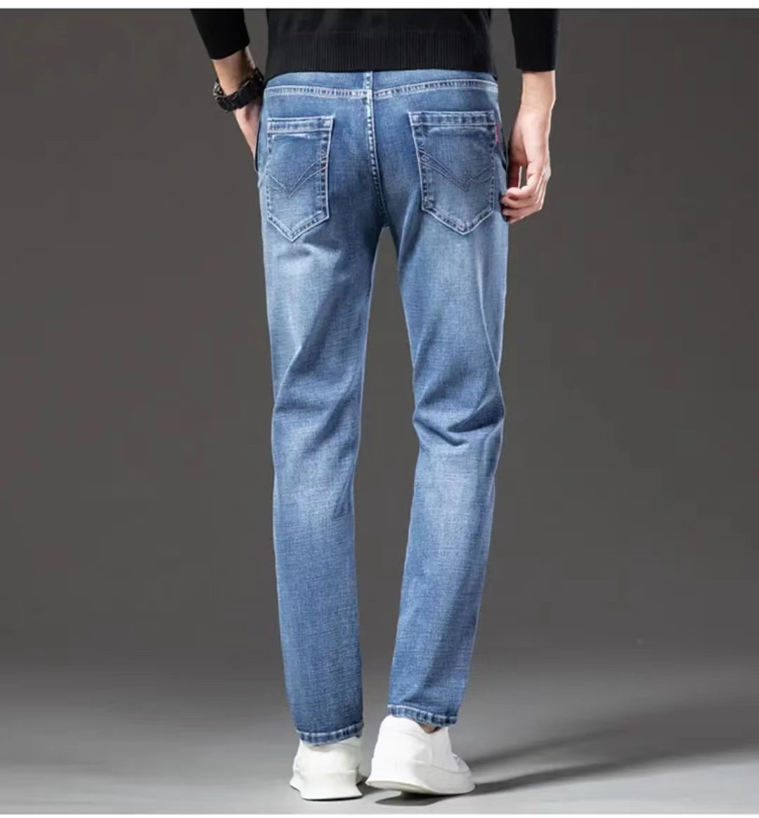 New Men's  Straight Loose Jeans