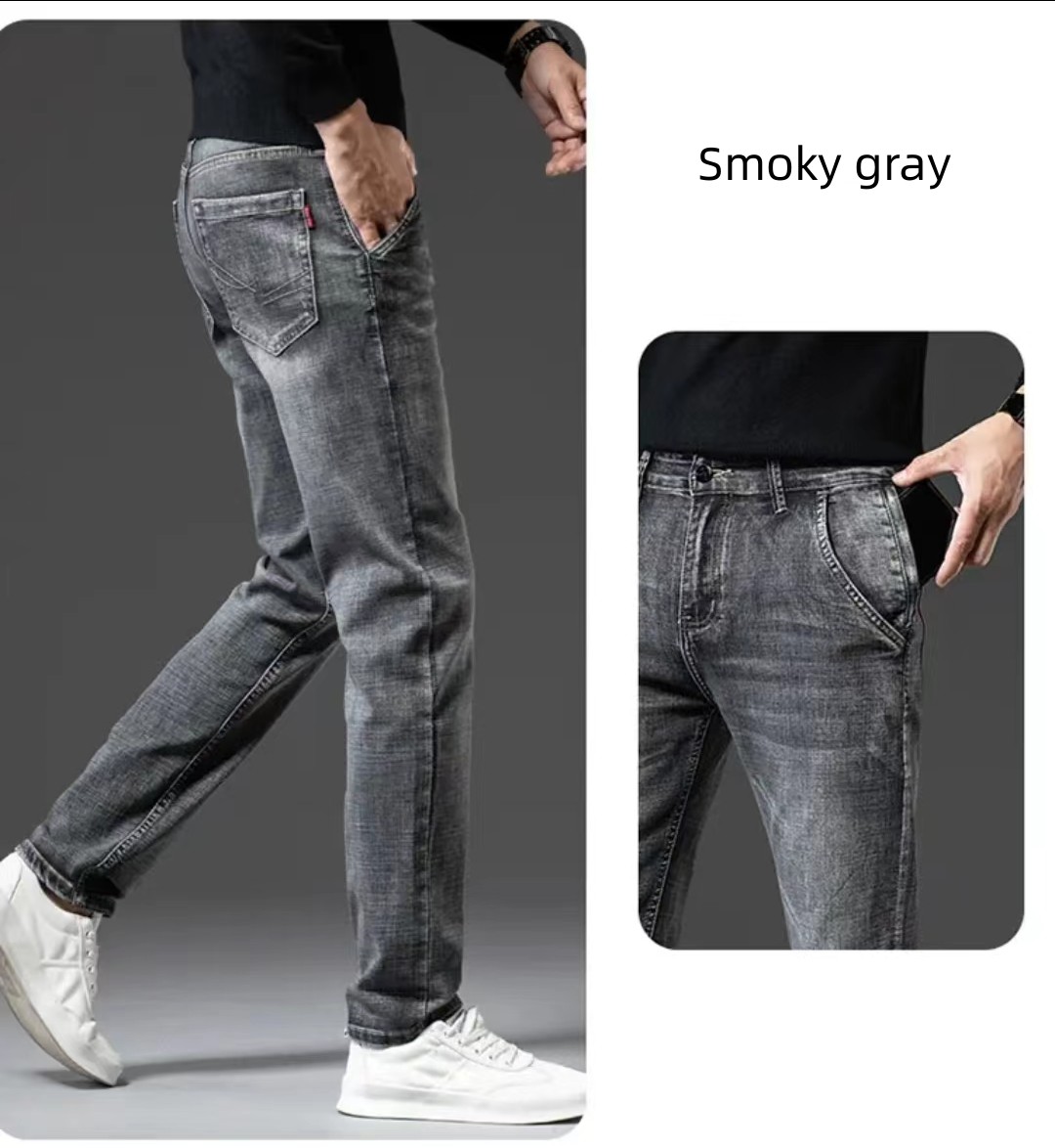 New Men's  Straight Loose Jeans