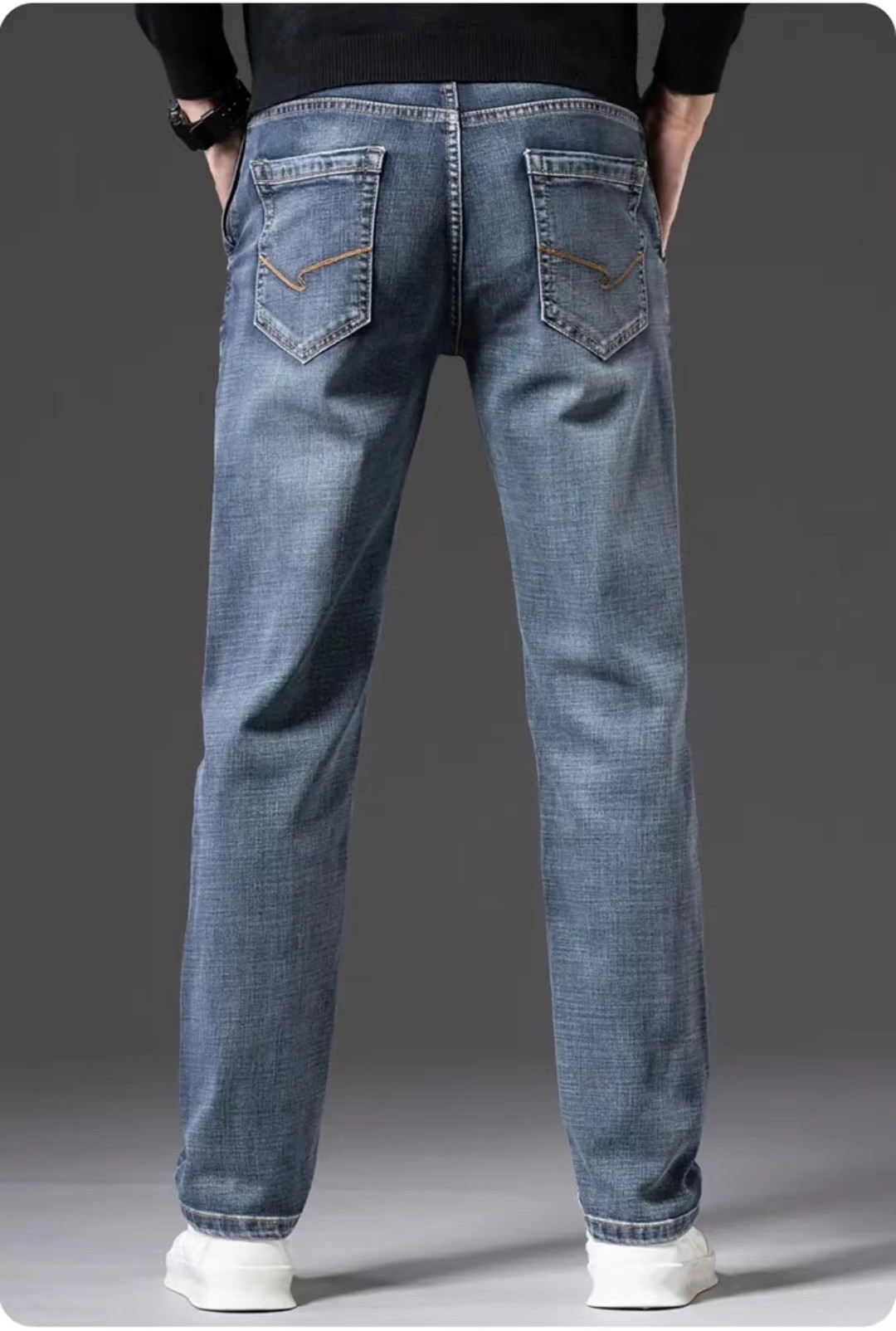 New Men's  Straight Loose Jeans